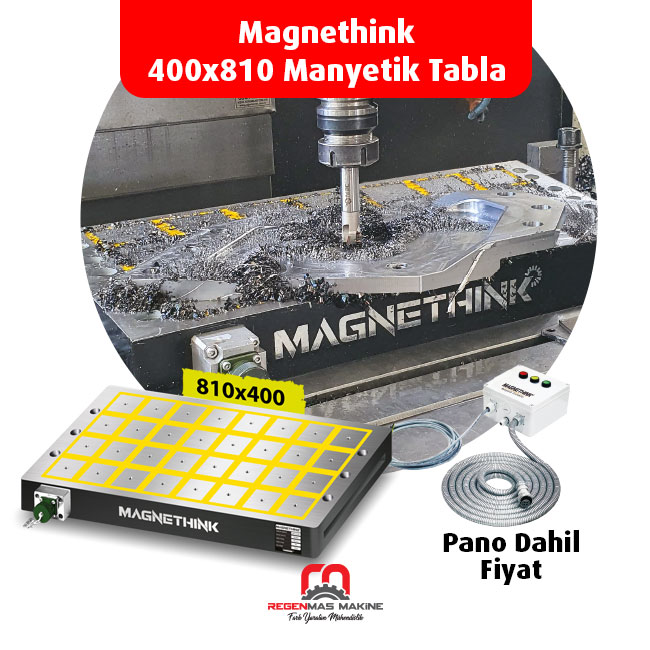 400x810 Elektropermanent Manyetik CNC İşleme Tablası